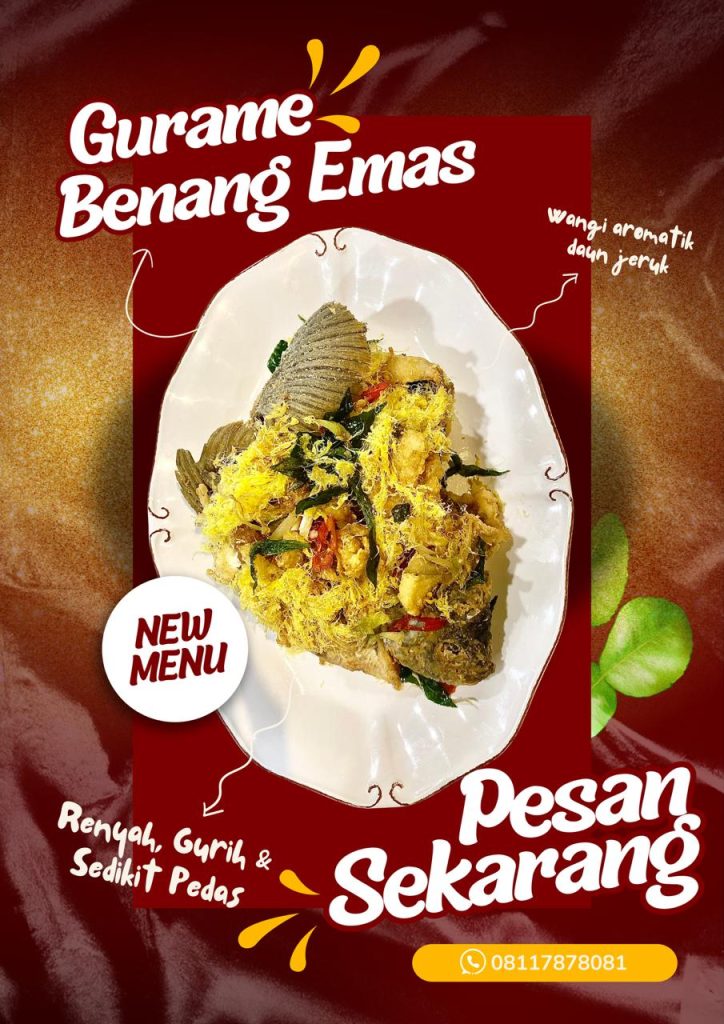 Makanan Chinese Terenak di Palembang, Gurame Benang Emas dari Kaisar Wok
